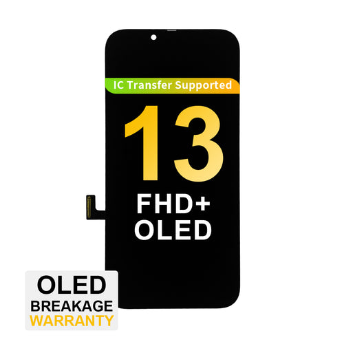 (MP+) FHD+ Hard OLED Assembly for iPhone 13 - Black (Top Quality)