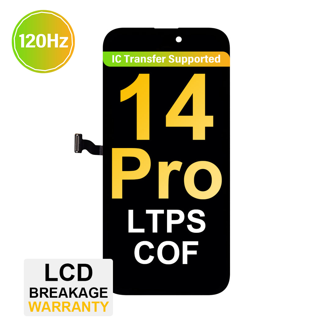 (MP+ COF) LTPS InCell LCD Assembly for iPhone 14 Pro - Black (120 Hz)