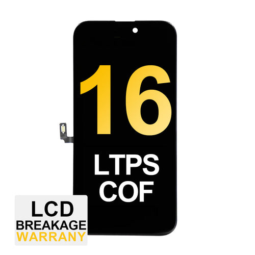 (MP+ COF) LTPS InCell LCD Assembly for iPhone 16 - Black