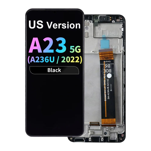 FOG LCD Assembly with Frame for Samsung Galaxy A23 5G (A236U / 2022) (US Version) - Black