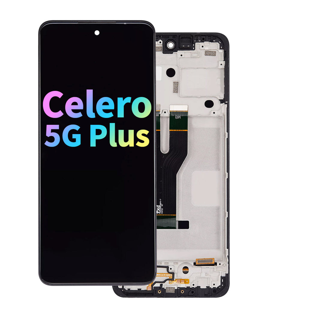 FOG LCD Assembly with Frame for Boost Mobile Celero 5G Plus (2024)