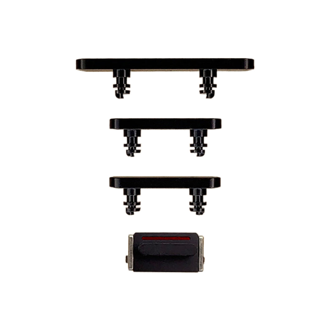 Hard Buttons (Power + Volume + Switch) for iPhone 12 Mini - Black