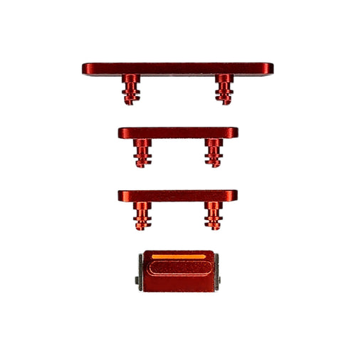 Hard Buttons (Power + Volume + Switch) for iPhone 12 Mini - Red