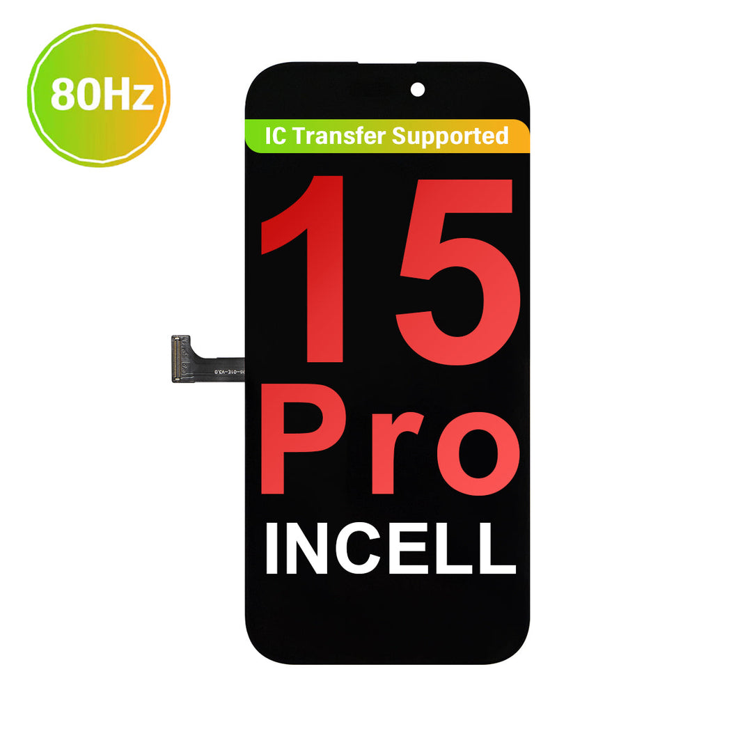 (ACE) InCell LCD Assembly for iPhone 15 Pro - Black (80 Hz)