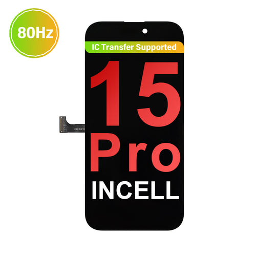 (ACE) InCell LCD Assembly for iPhone 15 Pro - Black (80 Hz)