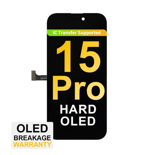 (MP+) Hard OLED Assembly for iPhone 15 Pro - Black