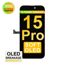 Load image into Gallery viewer, (MP+) Soft OLED Assembly for iPhone 15 Pro - Black (120 Hz)
