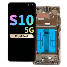 Load image into Gallery viewer, Refurbished OLED Assembly with Frame for Samsung Galaxy S10 5G - Royal Gold