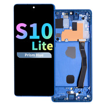Load image into Gallery viewer, Refurbished OLED Assembly with Frame for Samsung Galaxy S10 Lite - Prism Blue