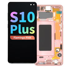 Load image into Gallery viewer, Refurbished OLED Assembly with Frame for Samsung Galaxy S10 Plus - Flamingo Pink