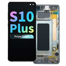 Load image into Gallery viewer, Refurbished OLED Assembly with Frame for Samsung Galaxy S10 Plus - Prism Green