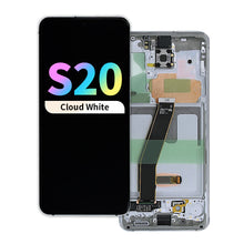 Load image into Gallery viewer, Refurbished OLED Assembly with Frame for Samsung Galaxy S20 - Cloud White