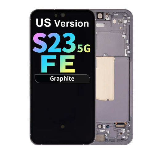 Refurbished OLED Assembly with Frame for Samsung Galaxy S23 FE 5G (US Version) - Graphite