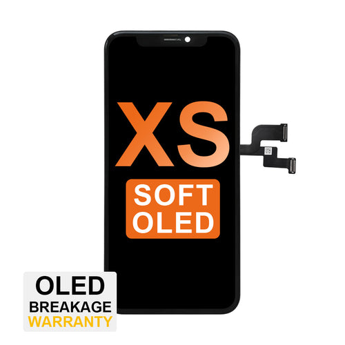 (TOPP) Soft OLED Assembly for iPhone XS - Black